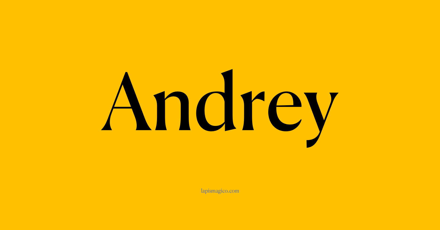 Nome Andrey