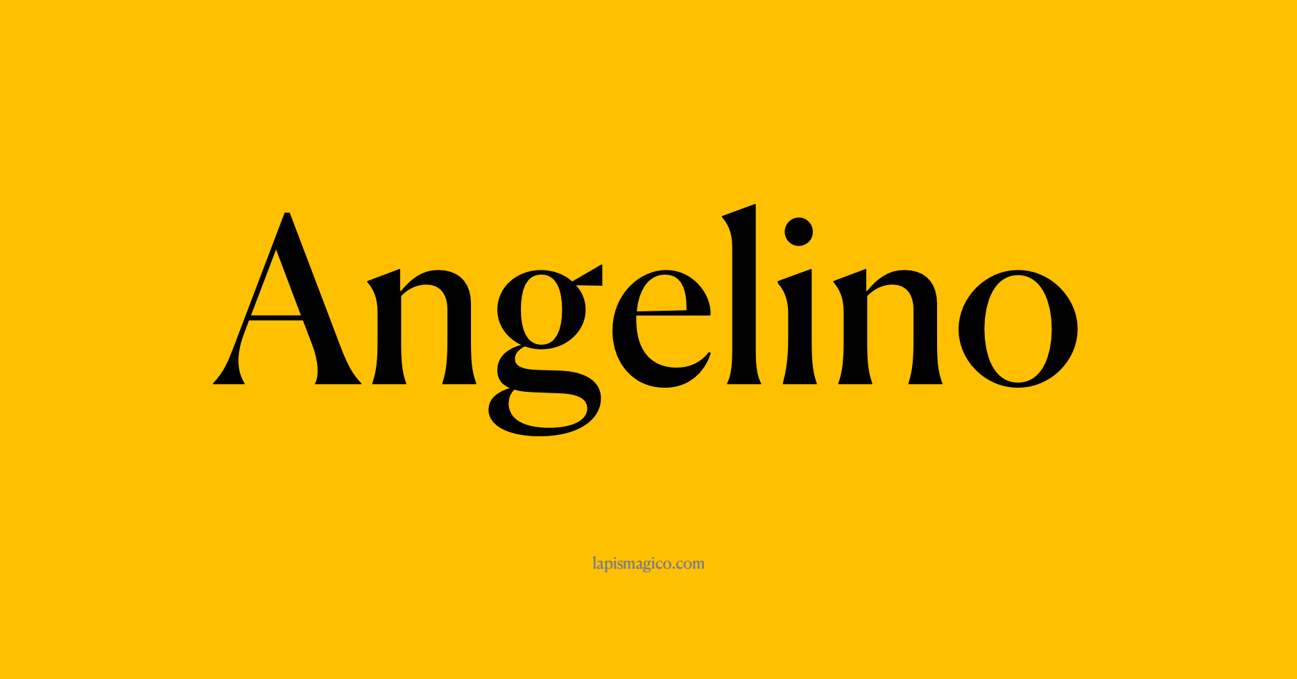 Nome Angelino