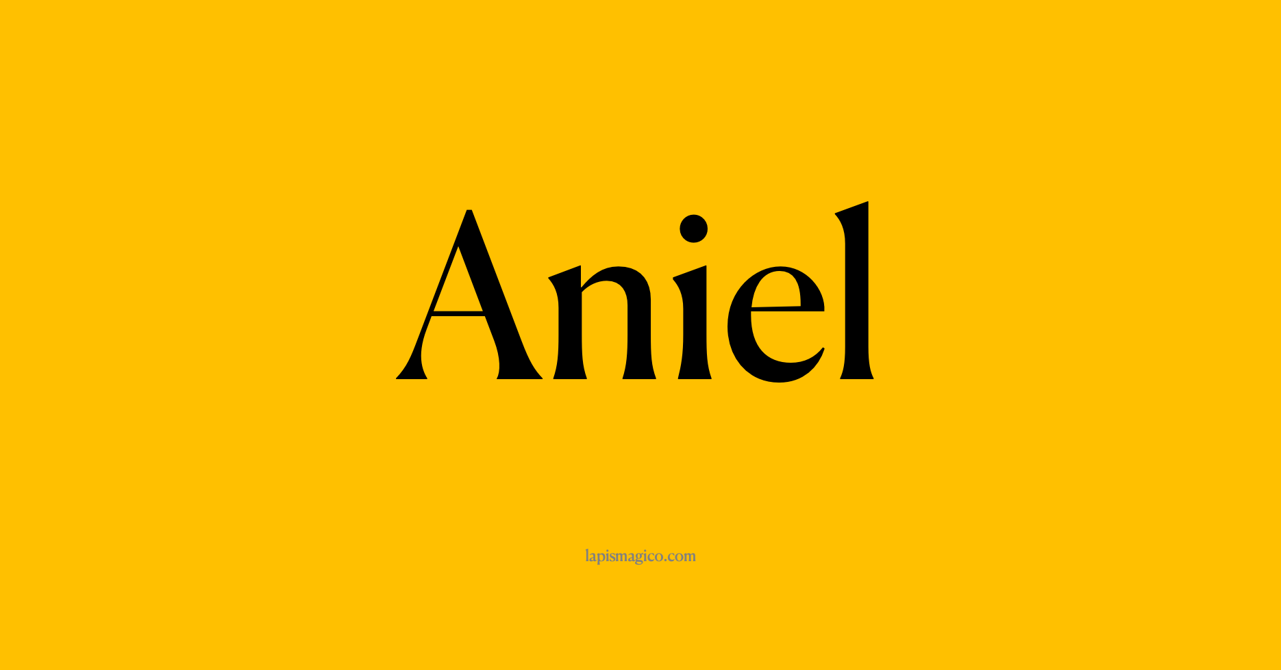 Nome Aniel