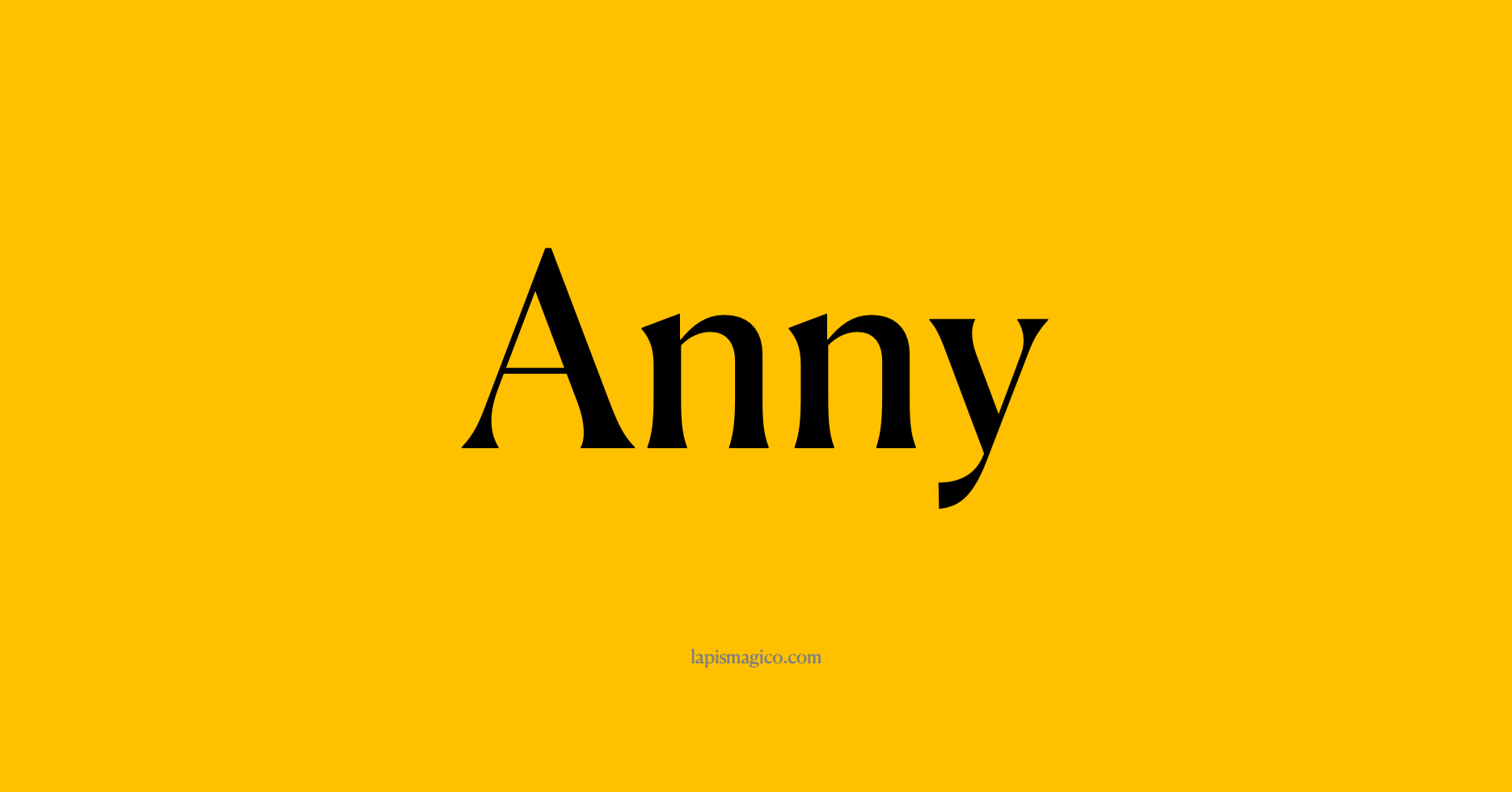 Nome Anny