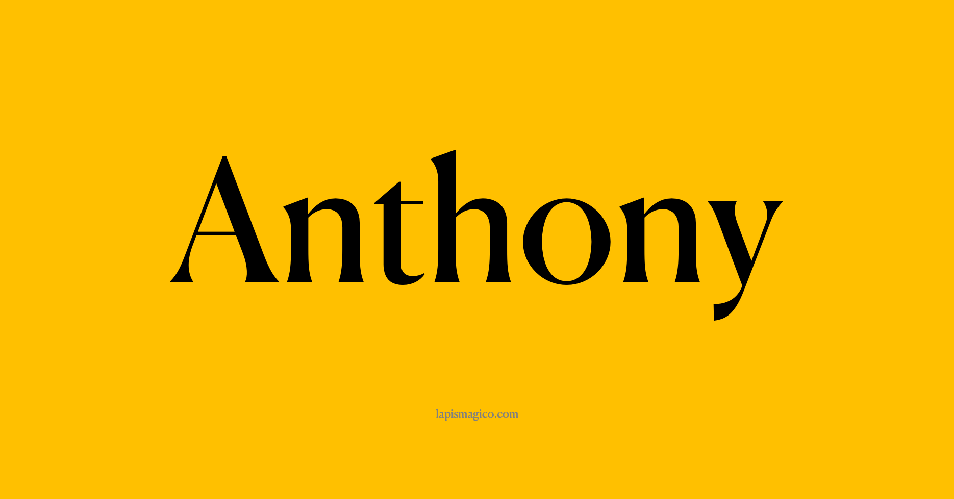 Nome Anthony