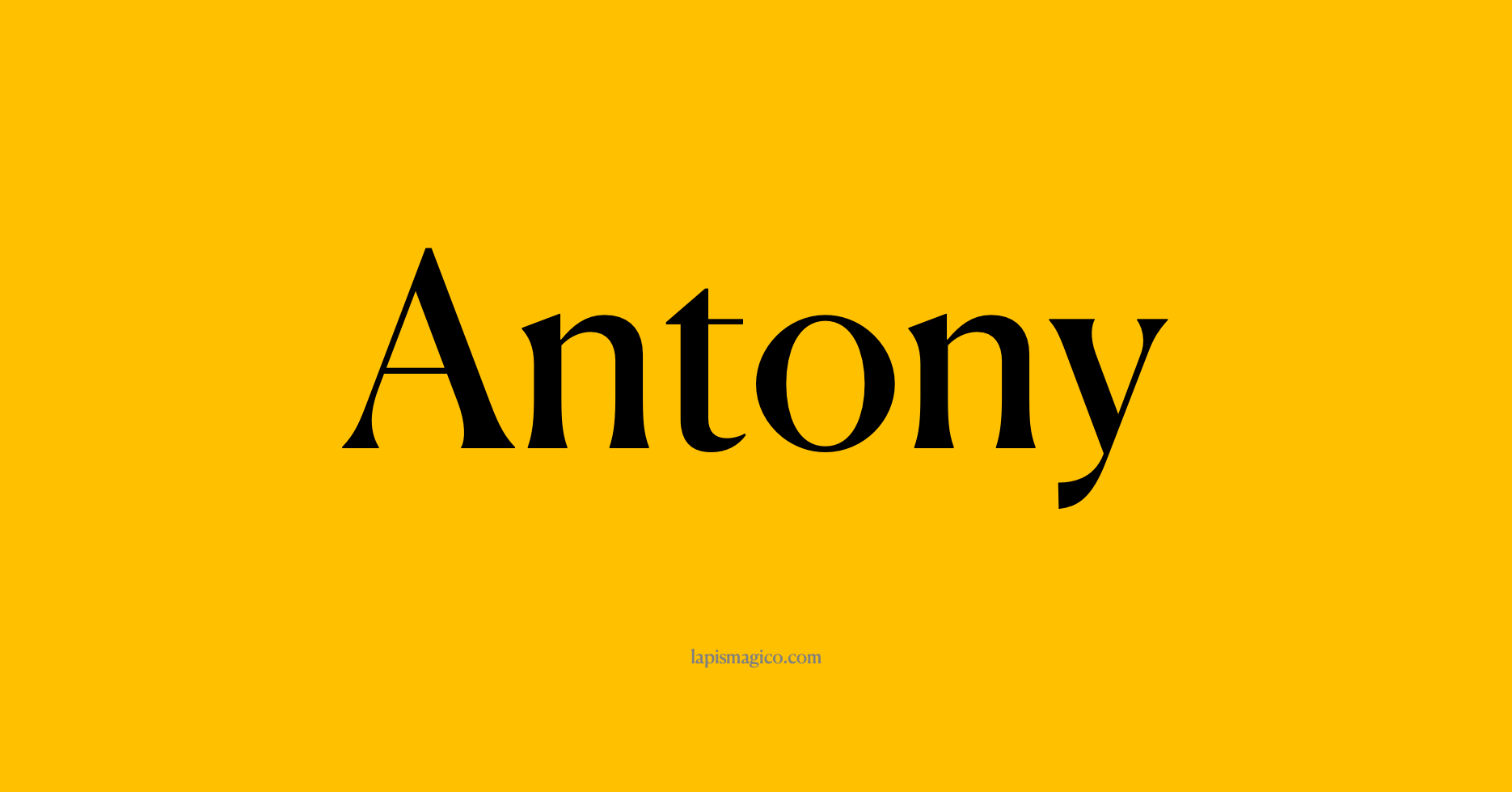 Nome Antony