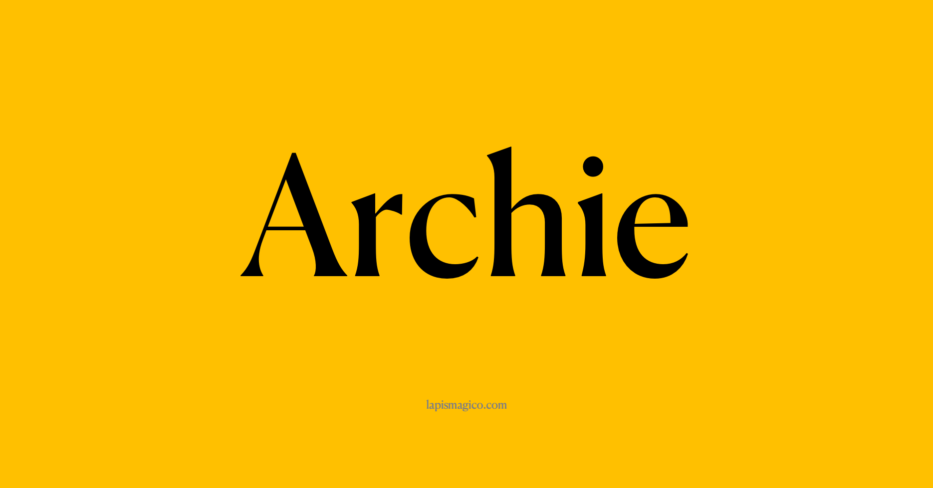 Nome Archie
