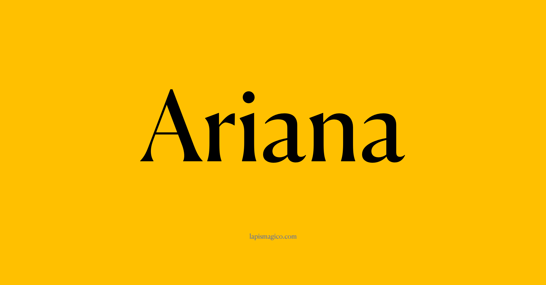 Nome Ariana
