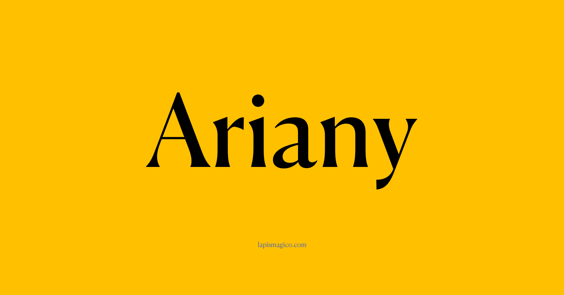 Nome Ariany