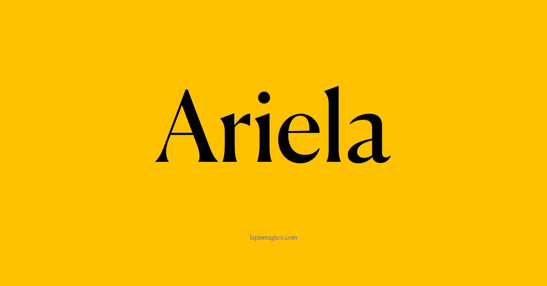 Nome Ariela