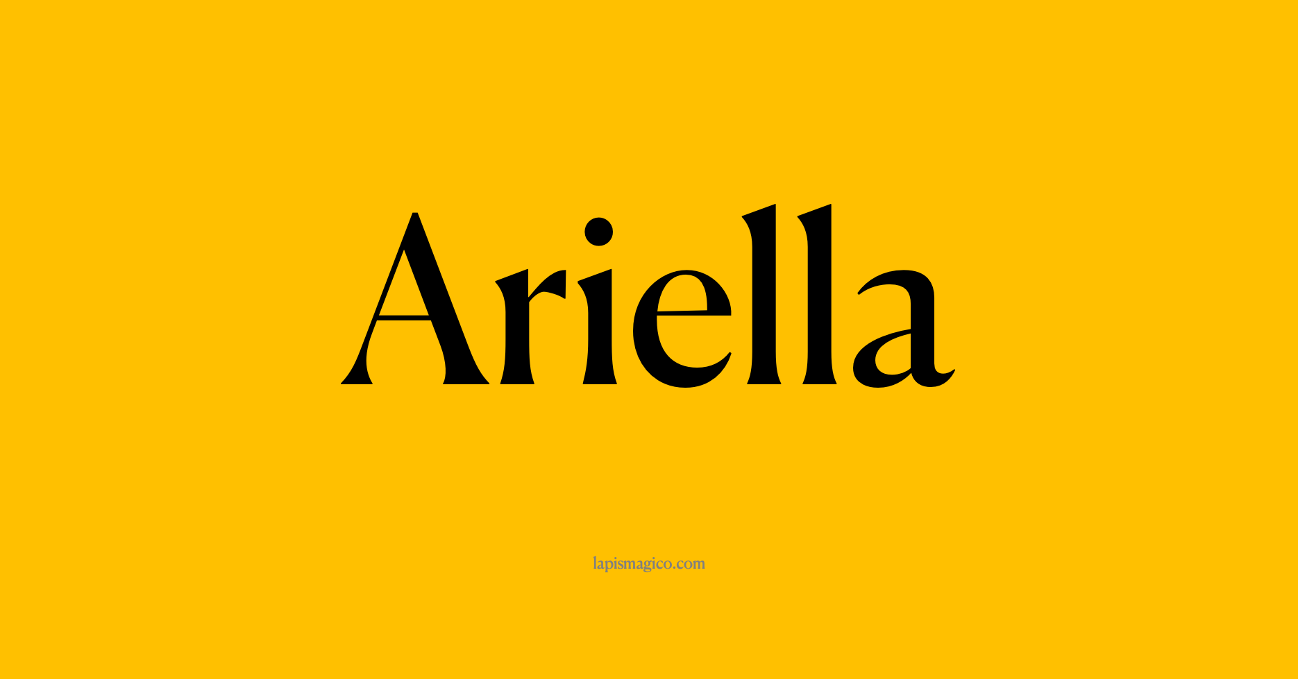 Nome Ariella