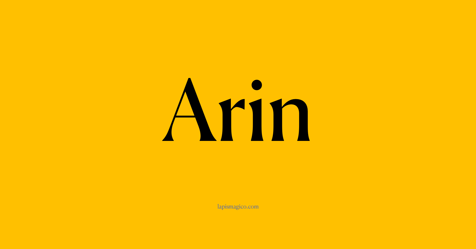 Nome Arin