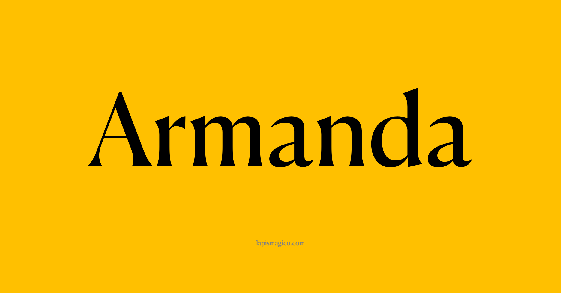 Nome Armanda