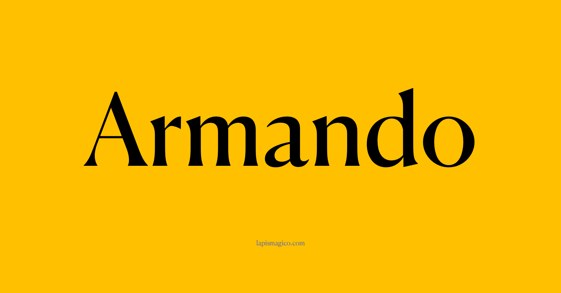 Nome Armando