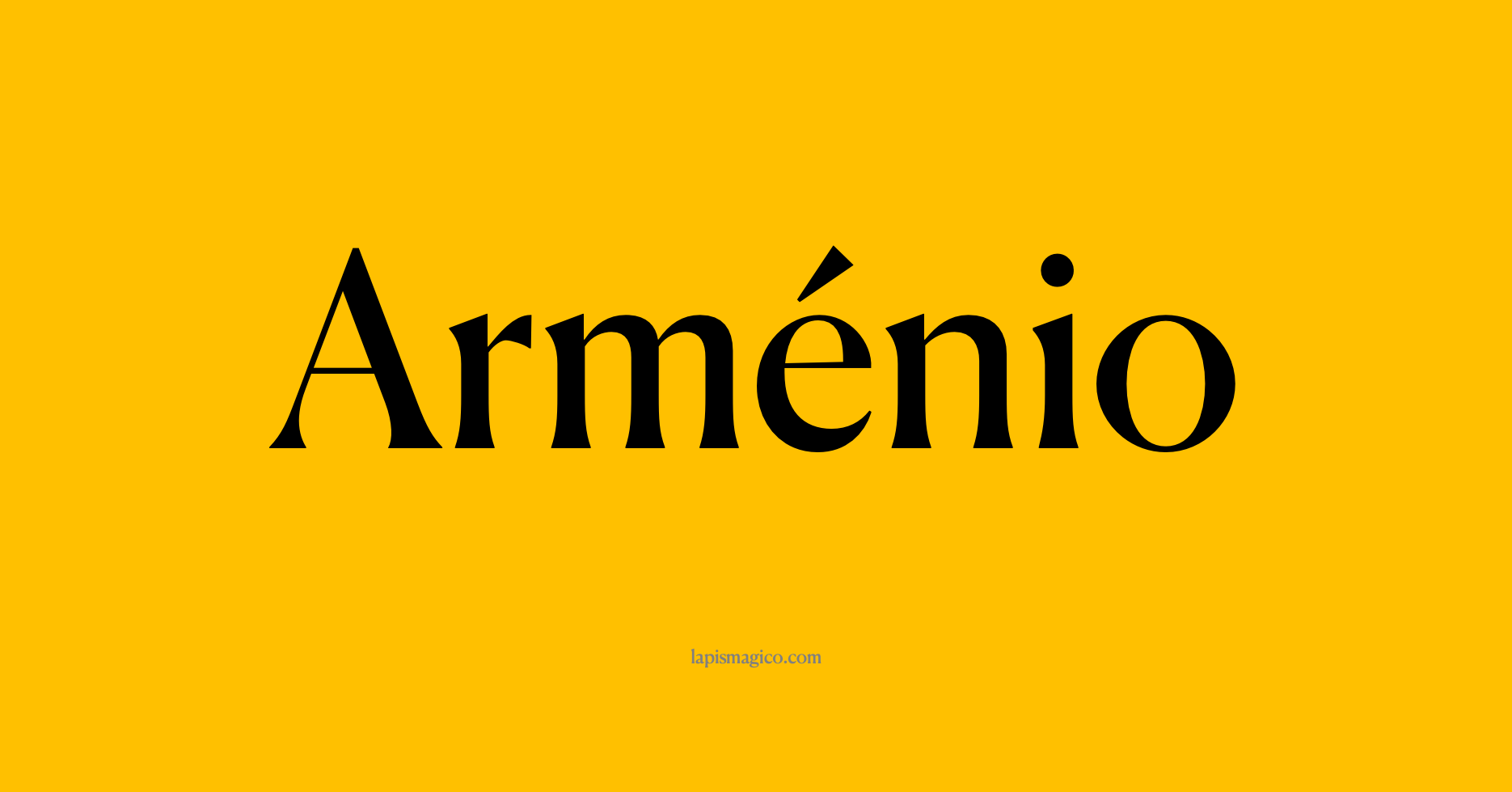 Nome Arménio