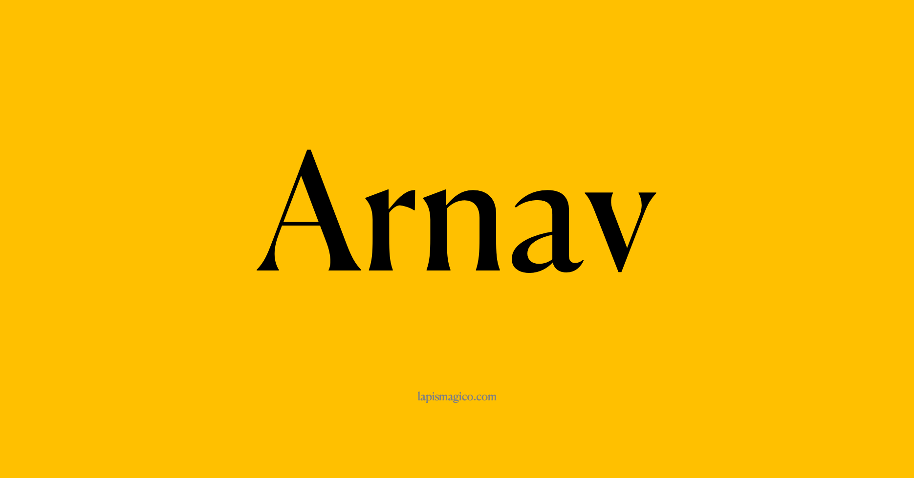 Nome Arnav