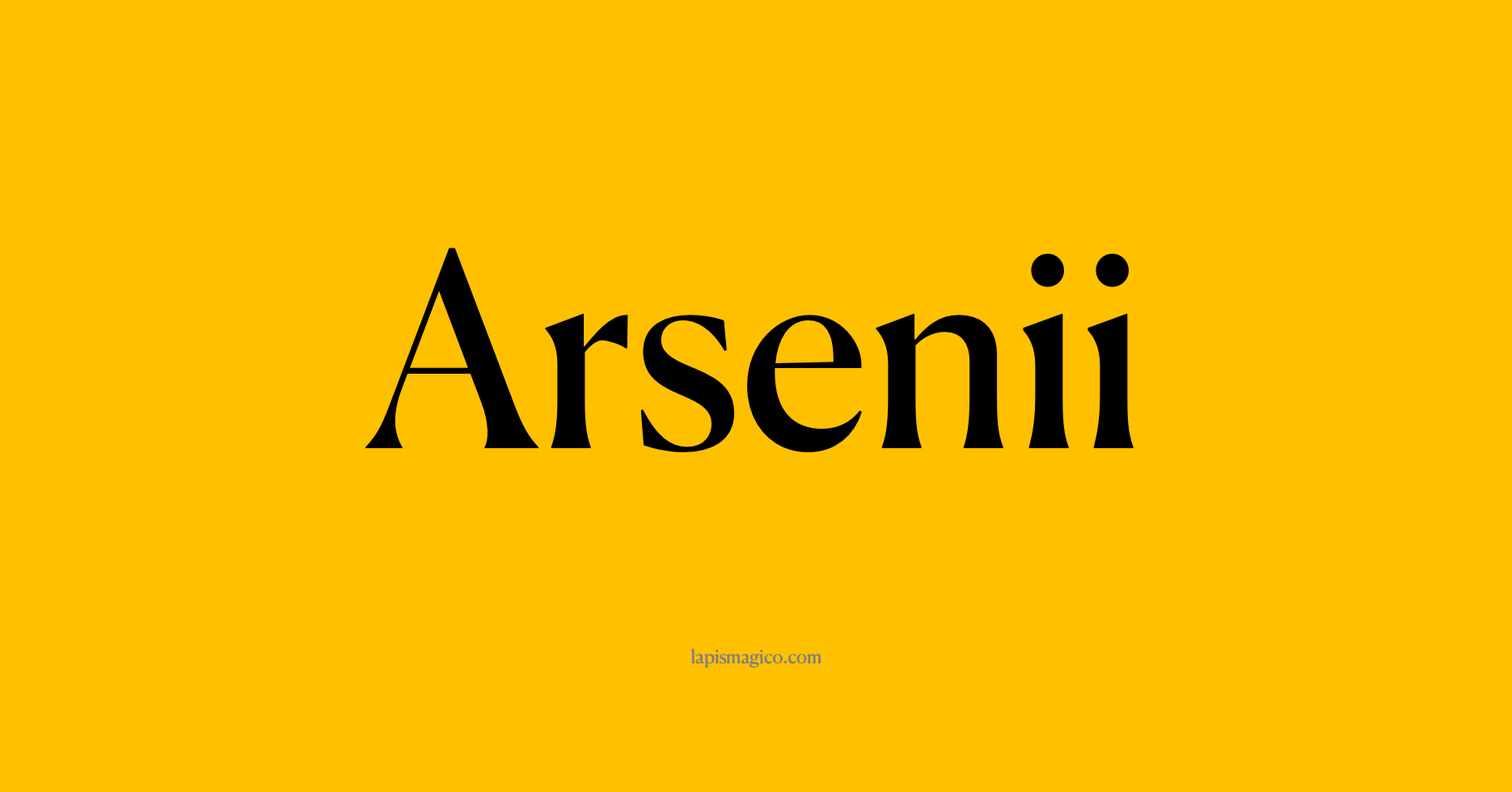 Nome Arsenii