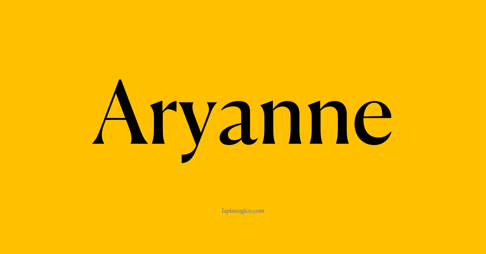 Nome Aryanne