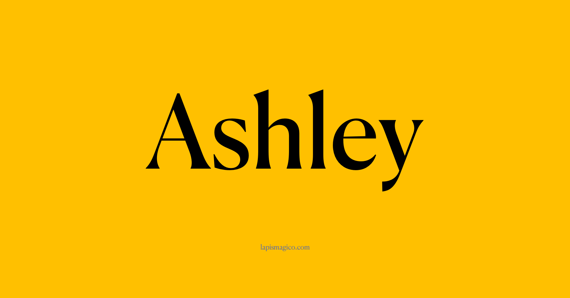 Nome Ashley