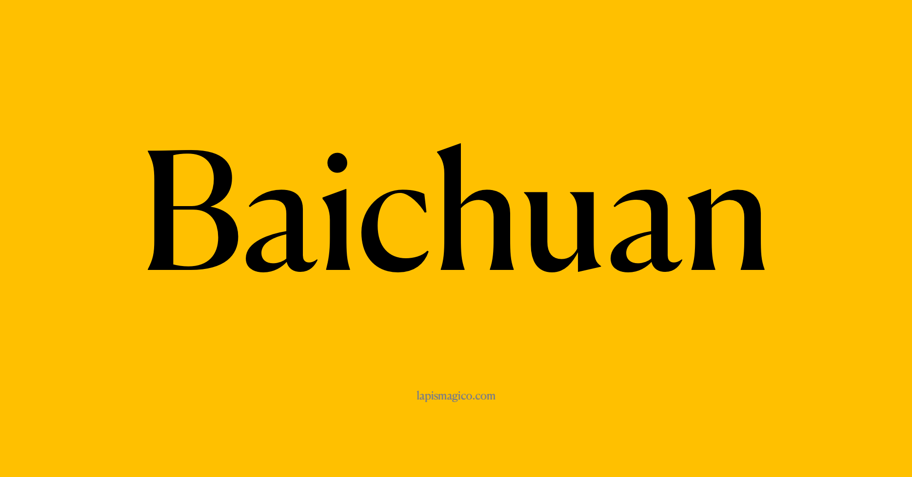 Nome Baichuan