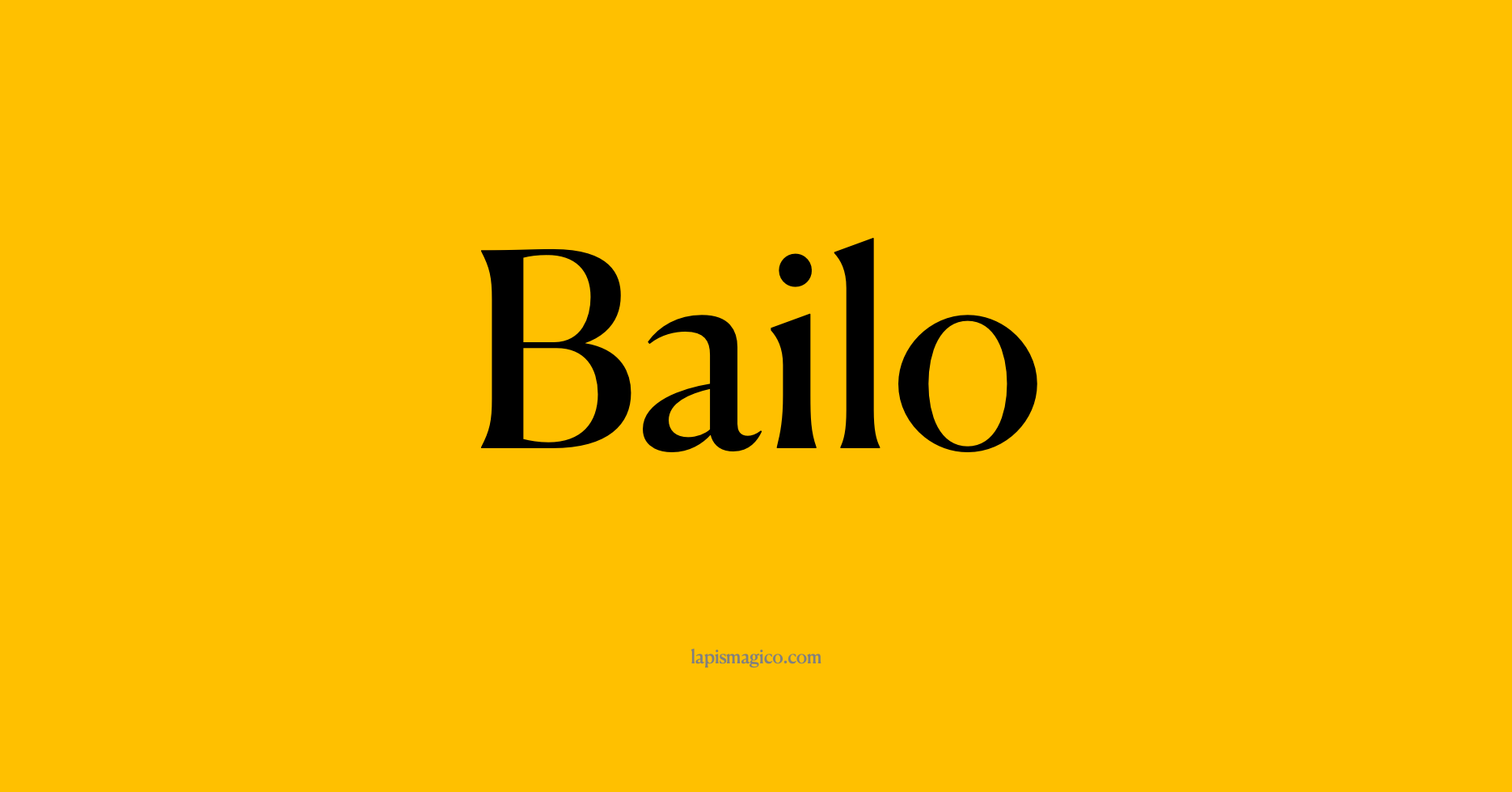 Nome Bailo