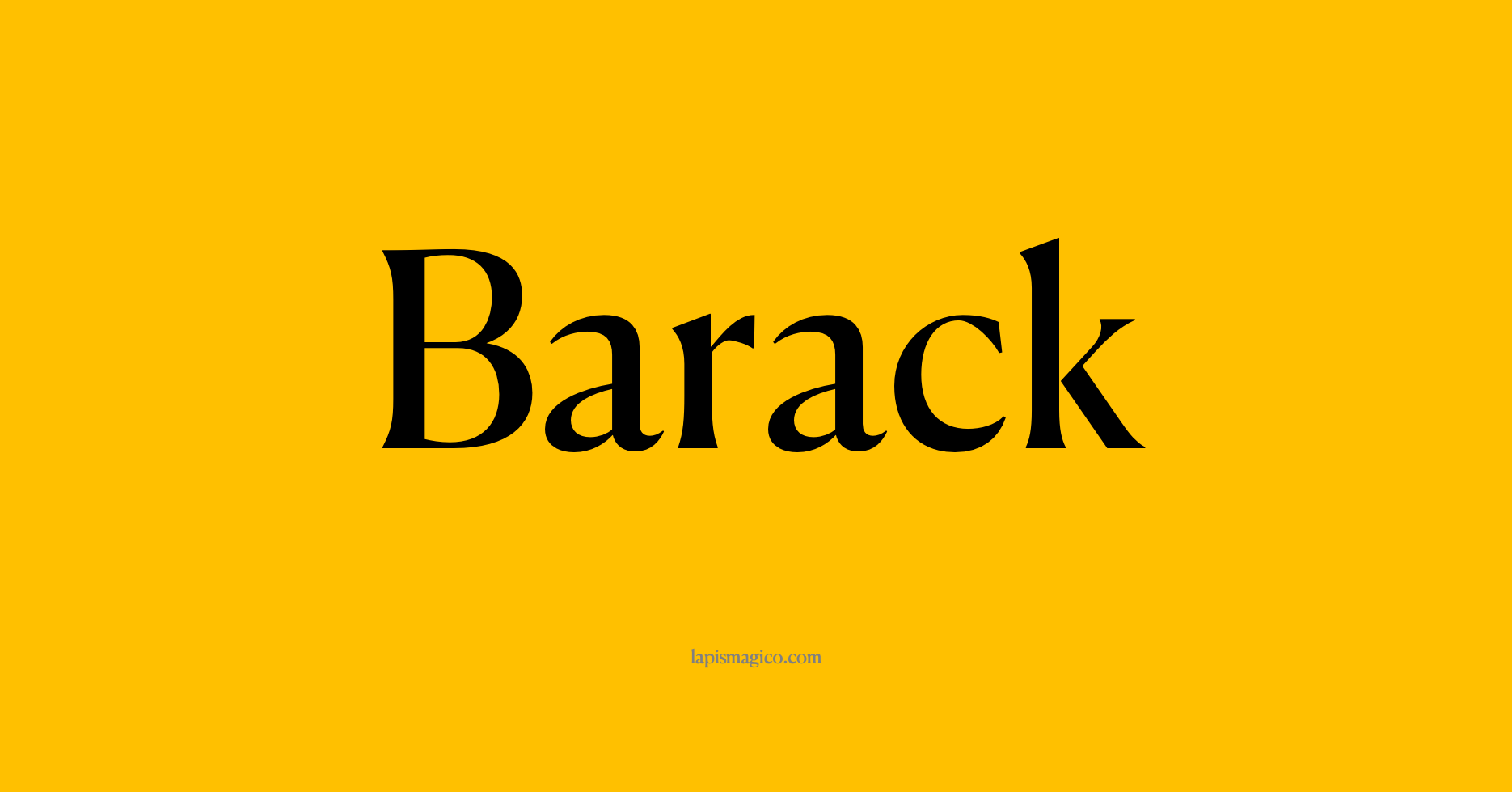 Nome Barack