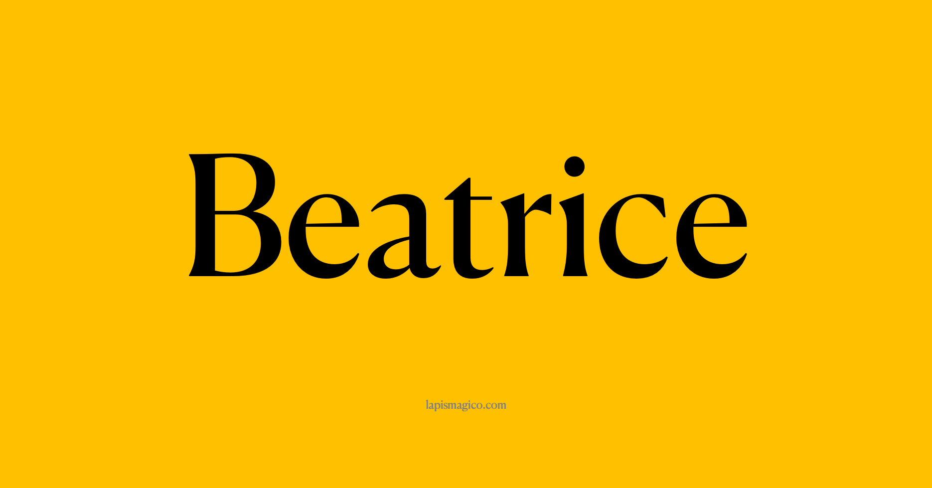 Nome Beatrice