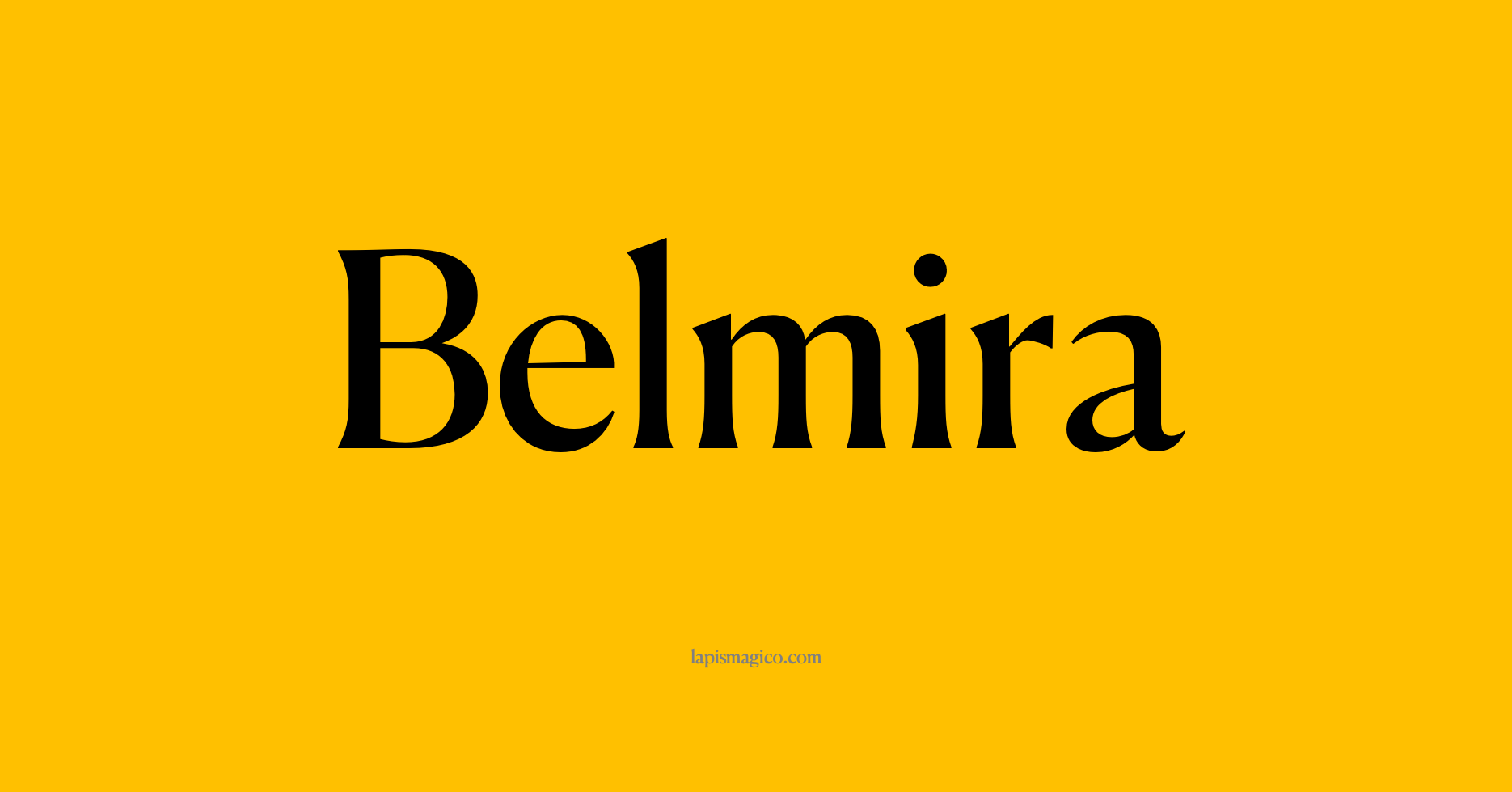 Nome Belmira