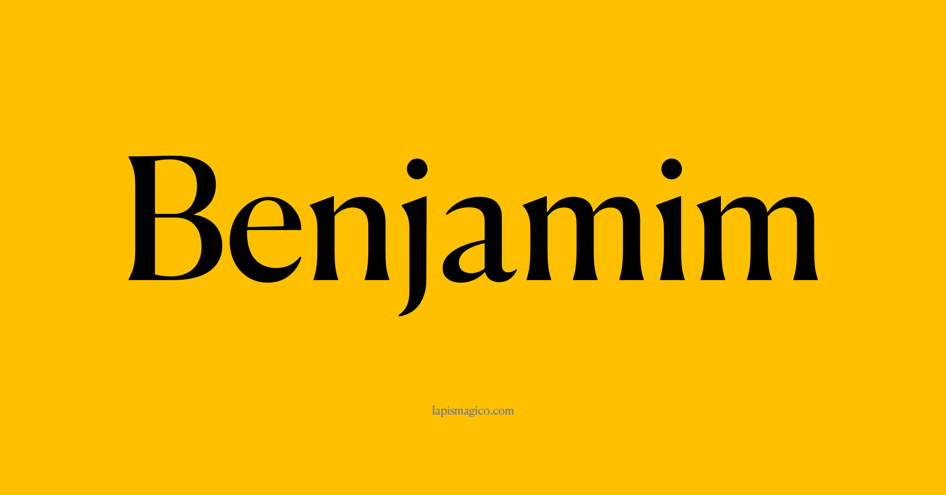 Nome Benjamim