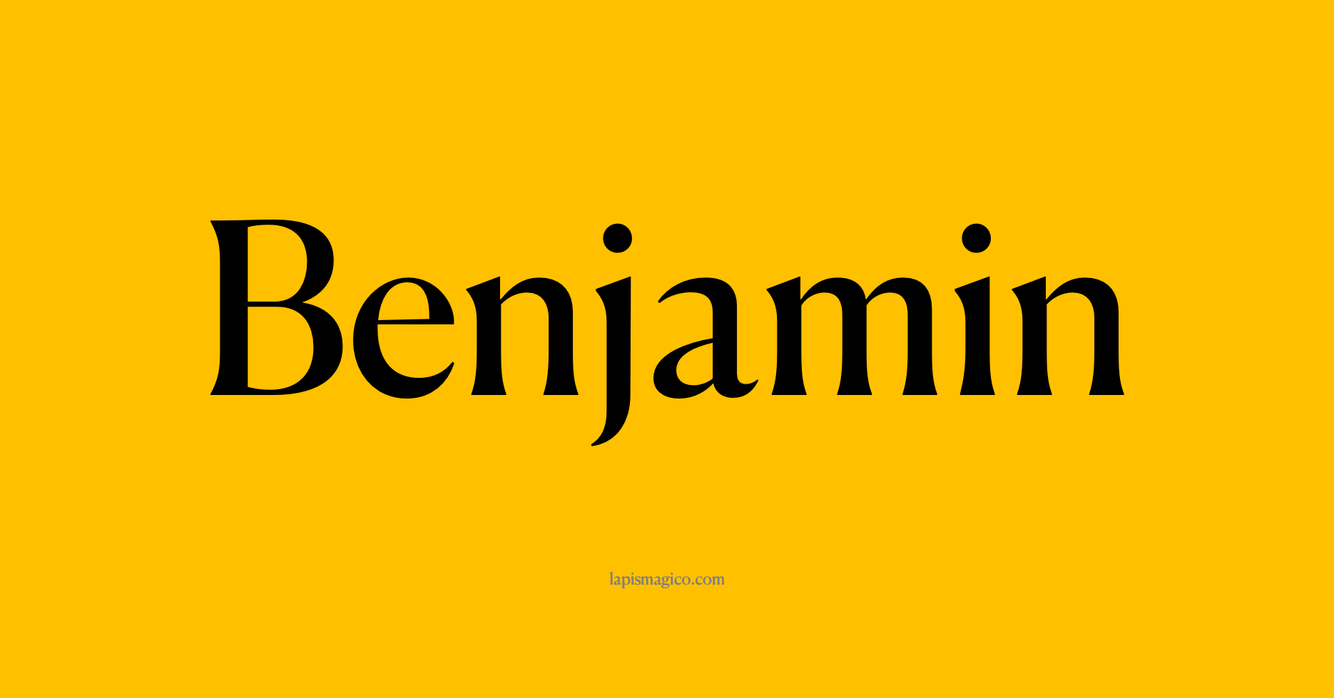 Nome Benjamin