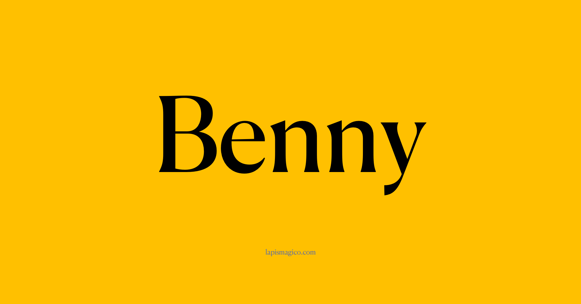 Nome Benny