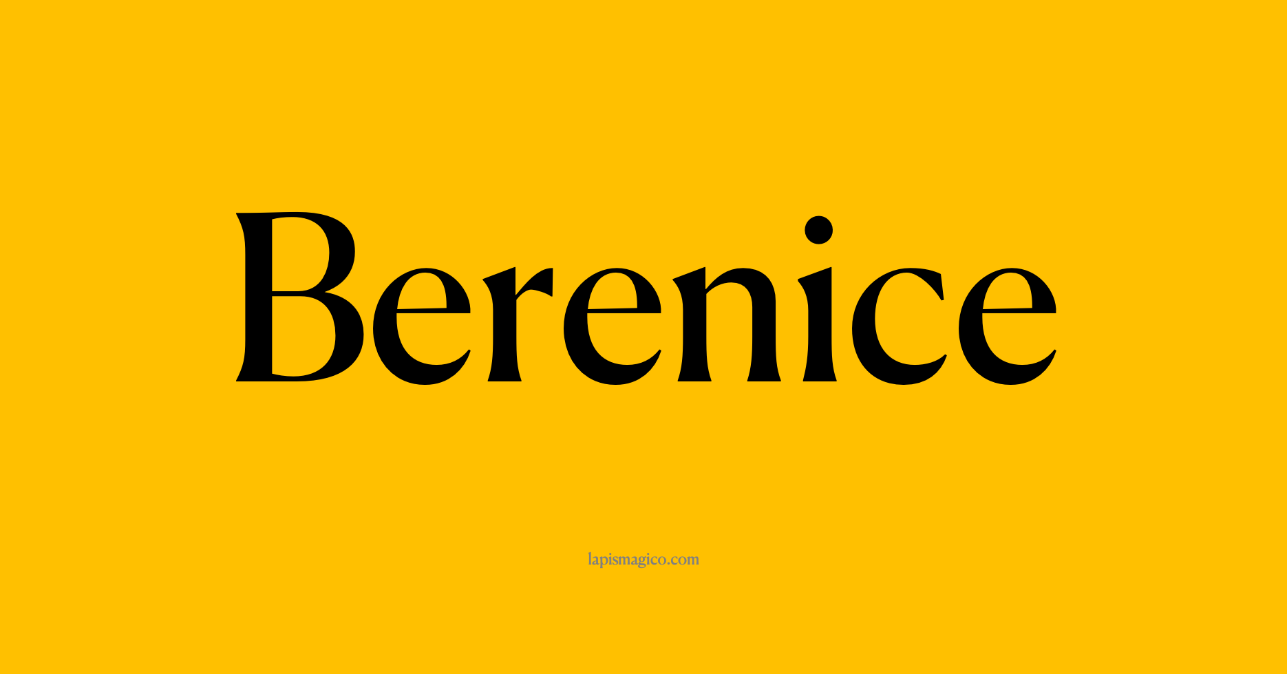 Nome Berenice