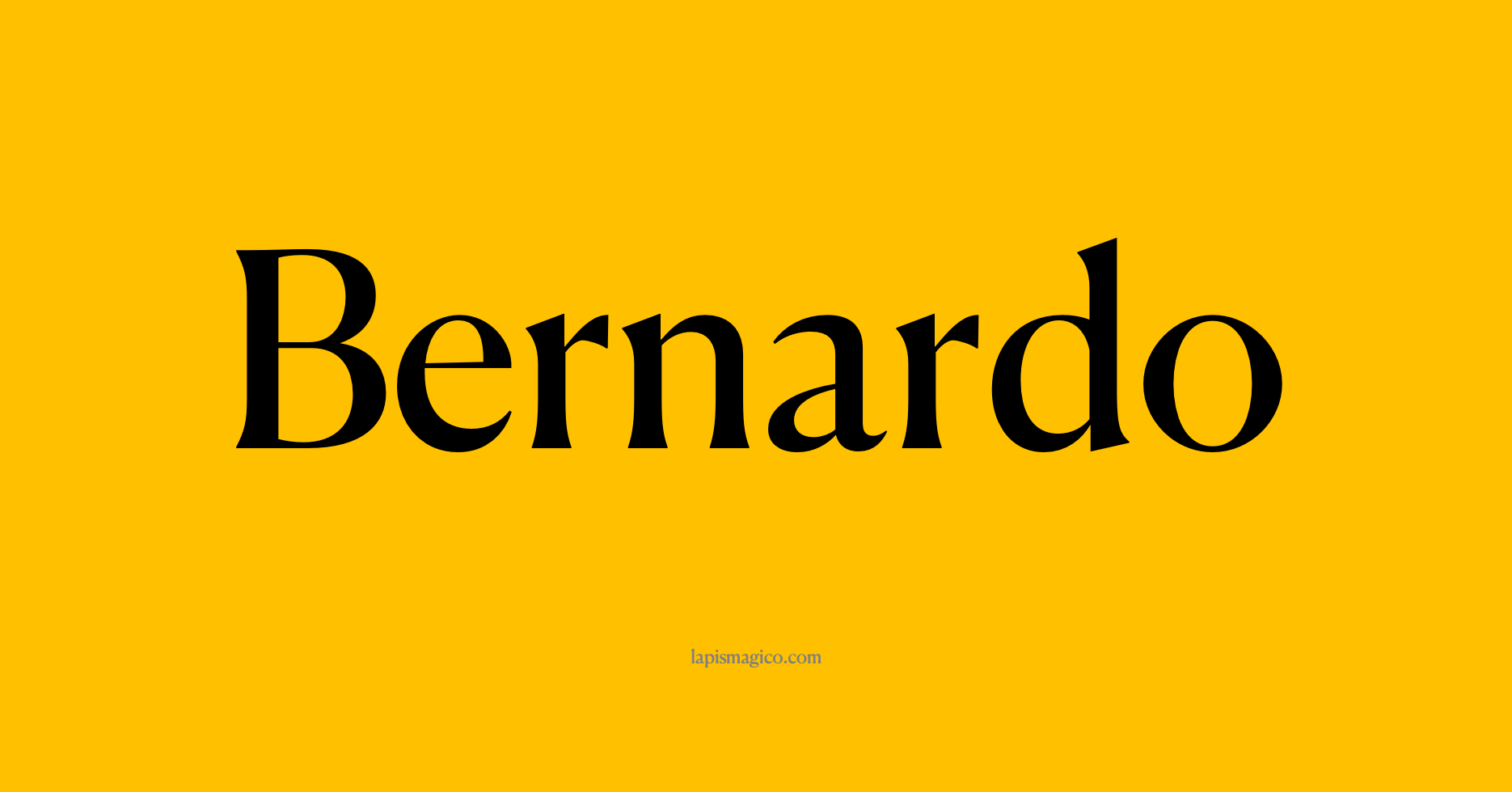 Nome Bernardo