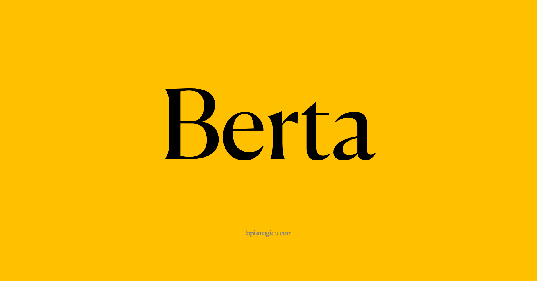 Nome Berta