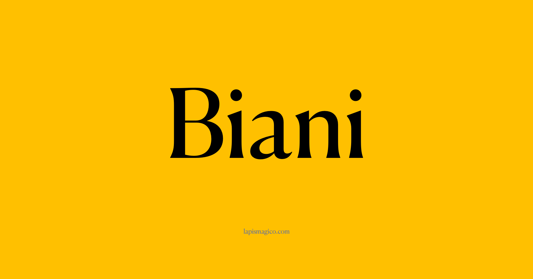Nome Biani