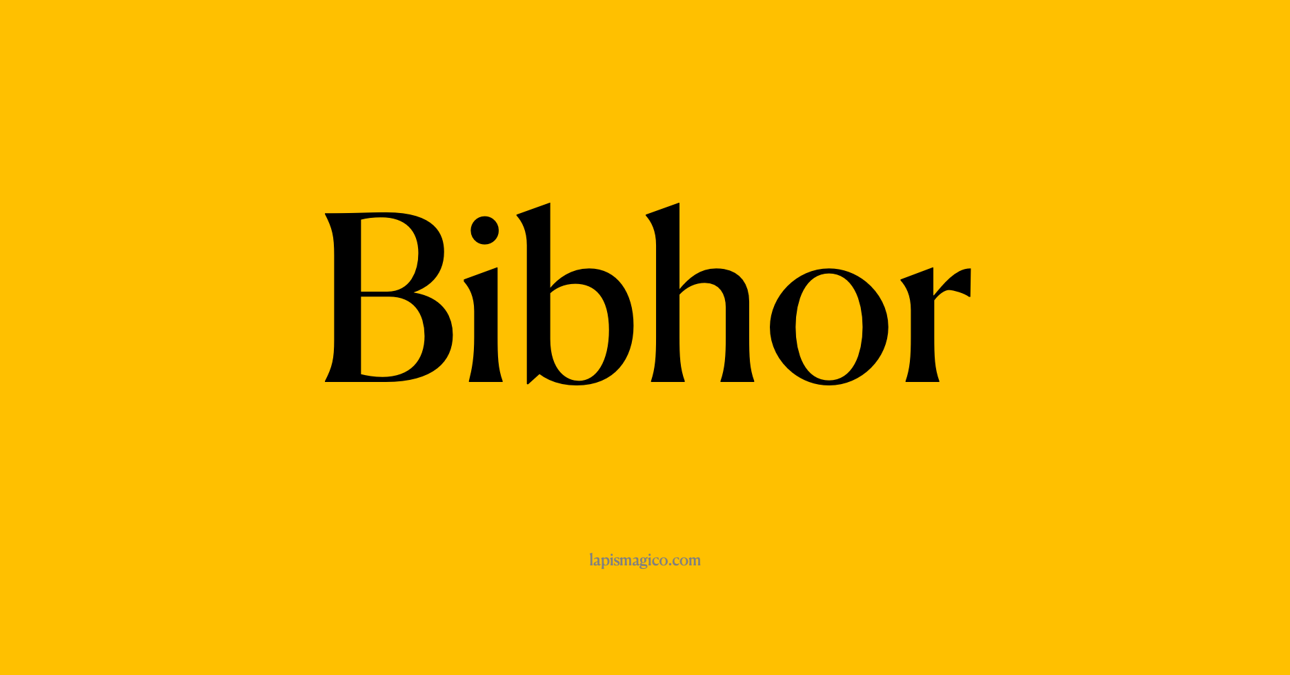 Nome Bibhor