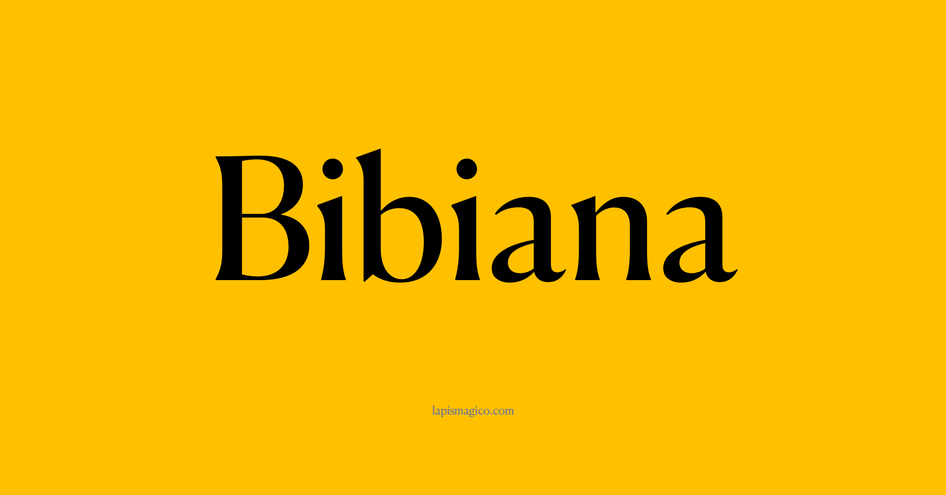 Nome Bibiana