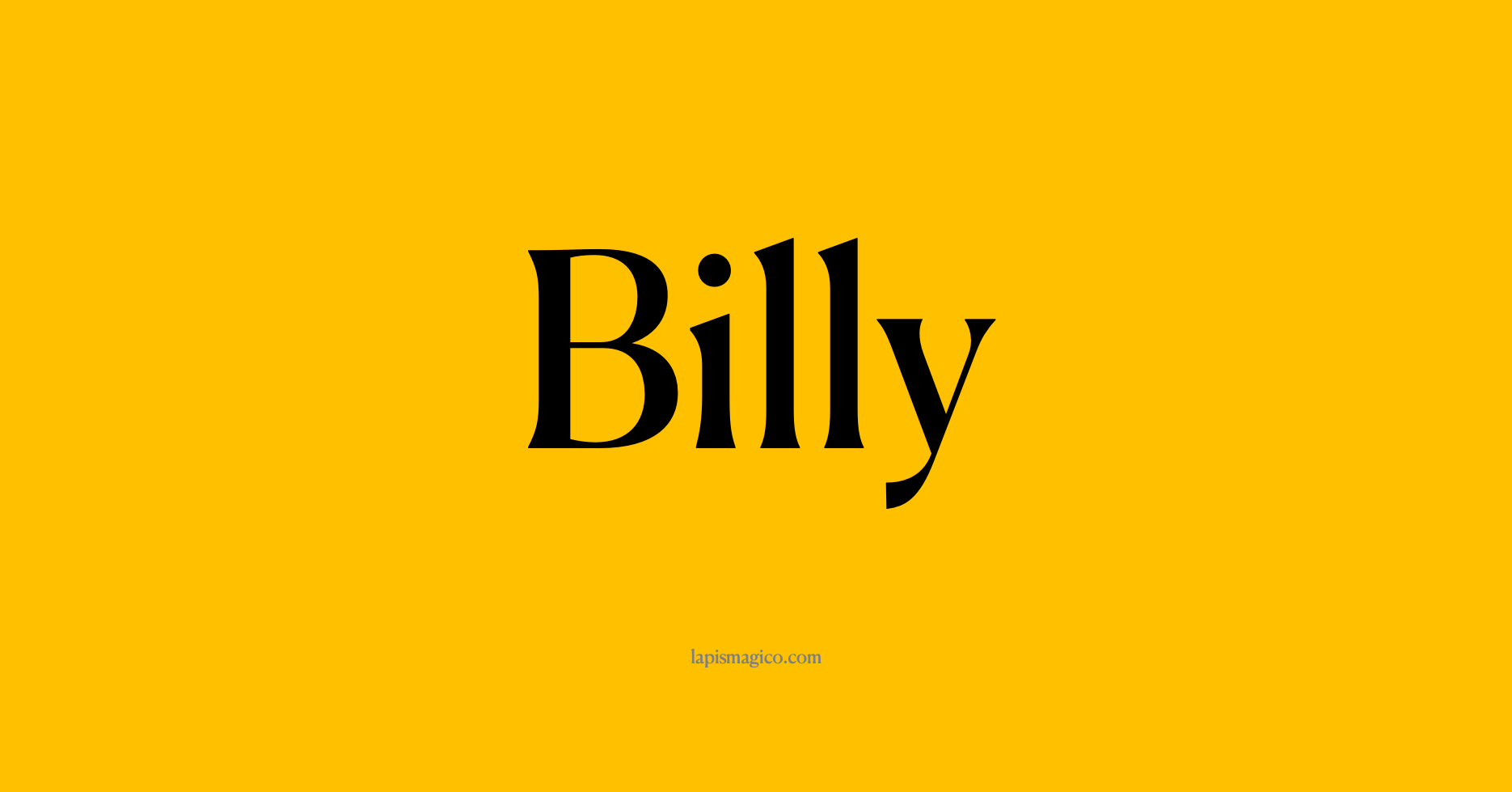 Nome Billy