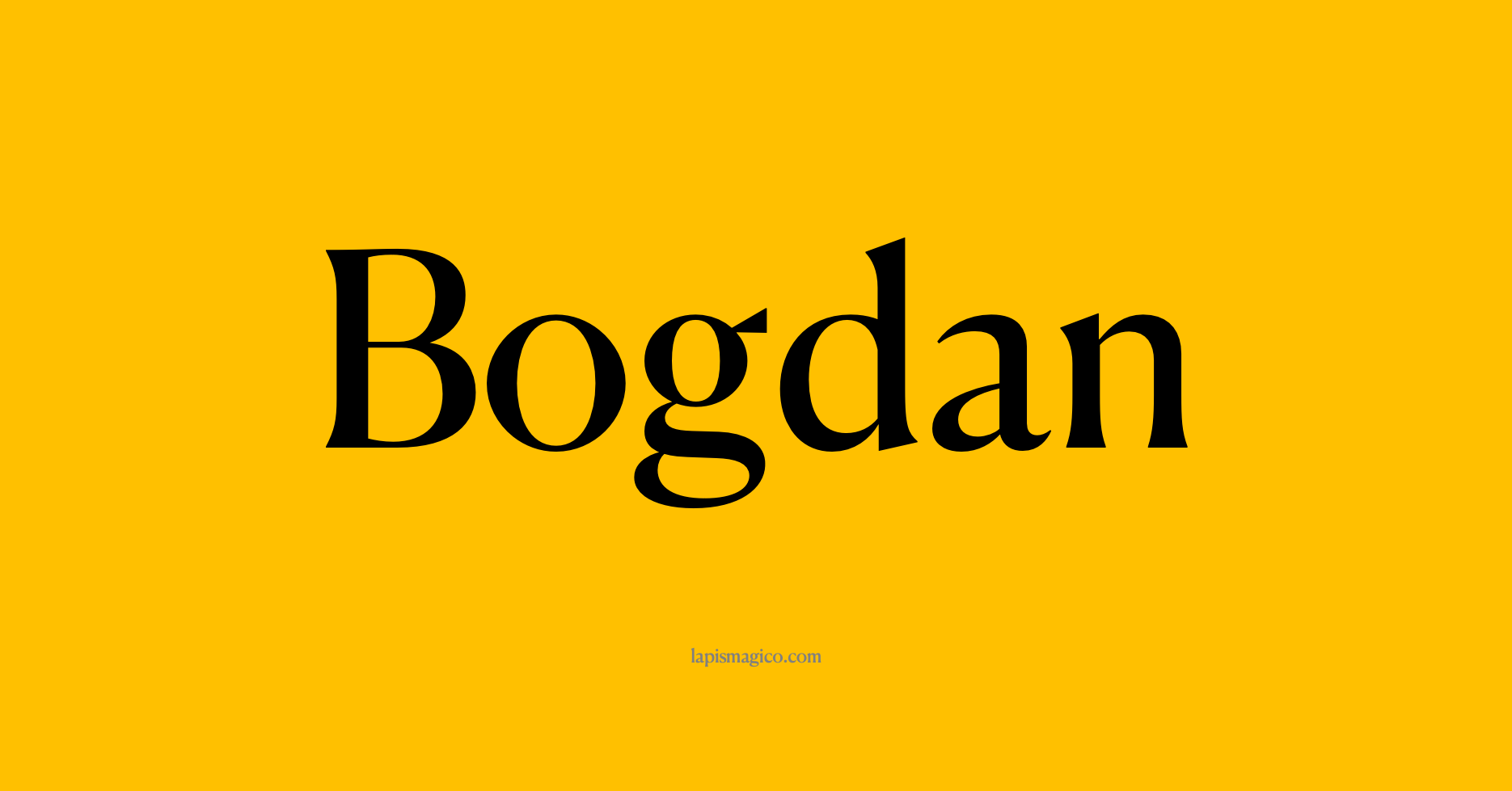 Nome Bogdan