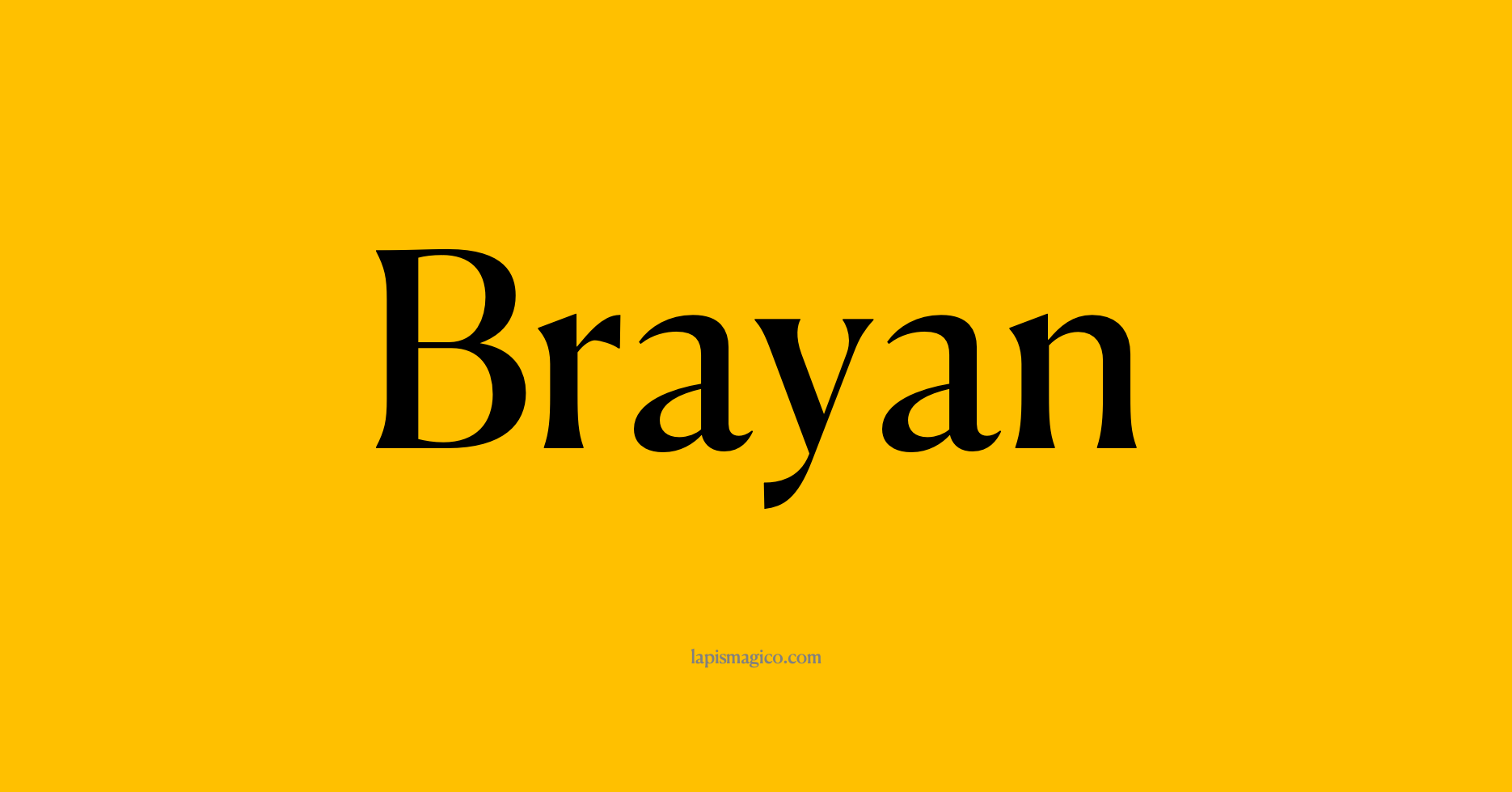 Nome Brayan