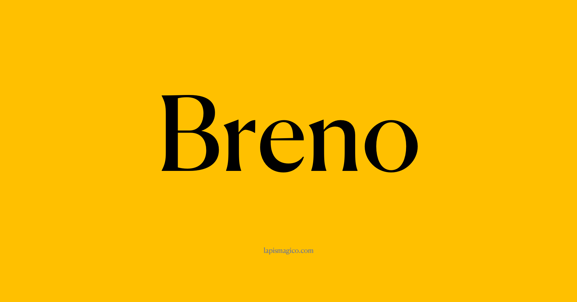 Nome Breno