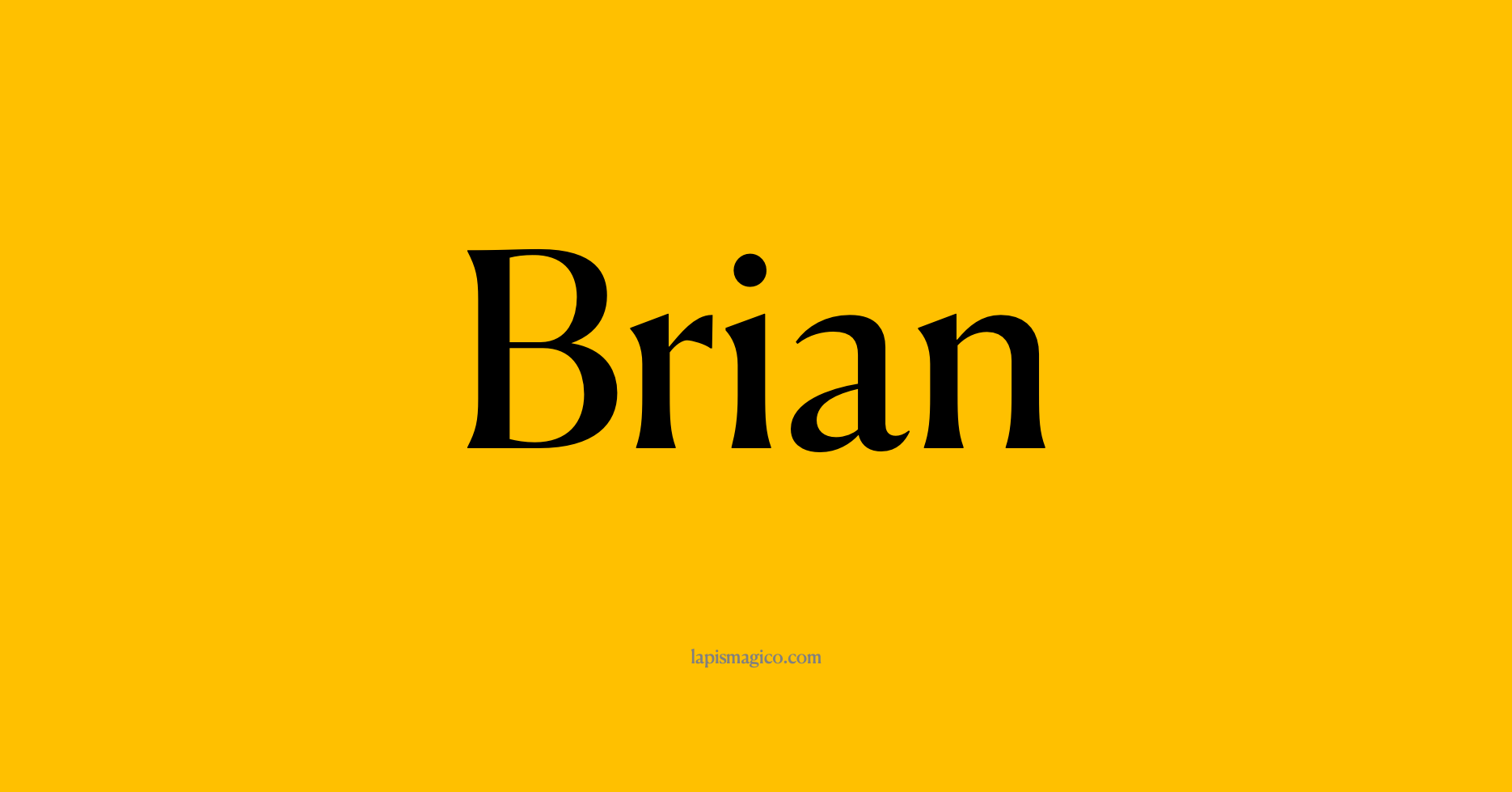 Nome Brian