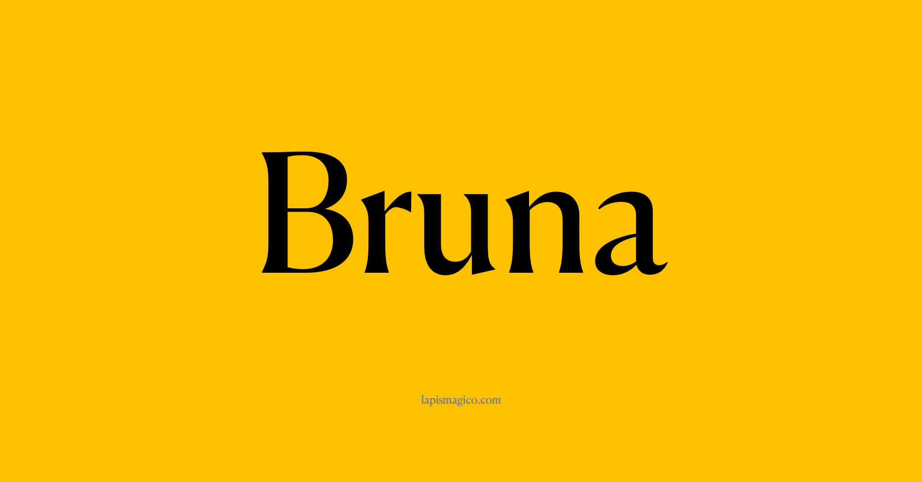 Nome Bruna