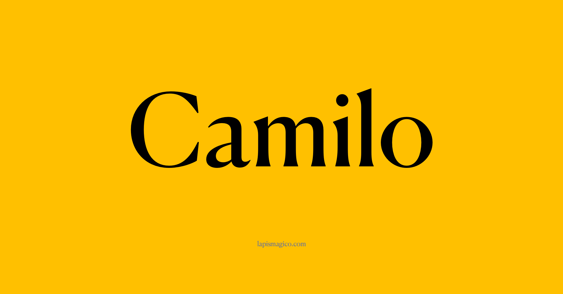 Nome Camilo