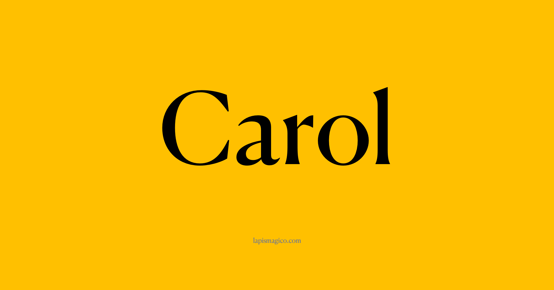 Nome Carol