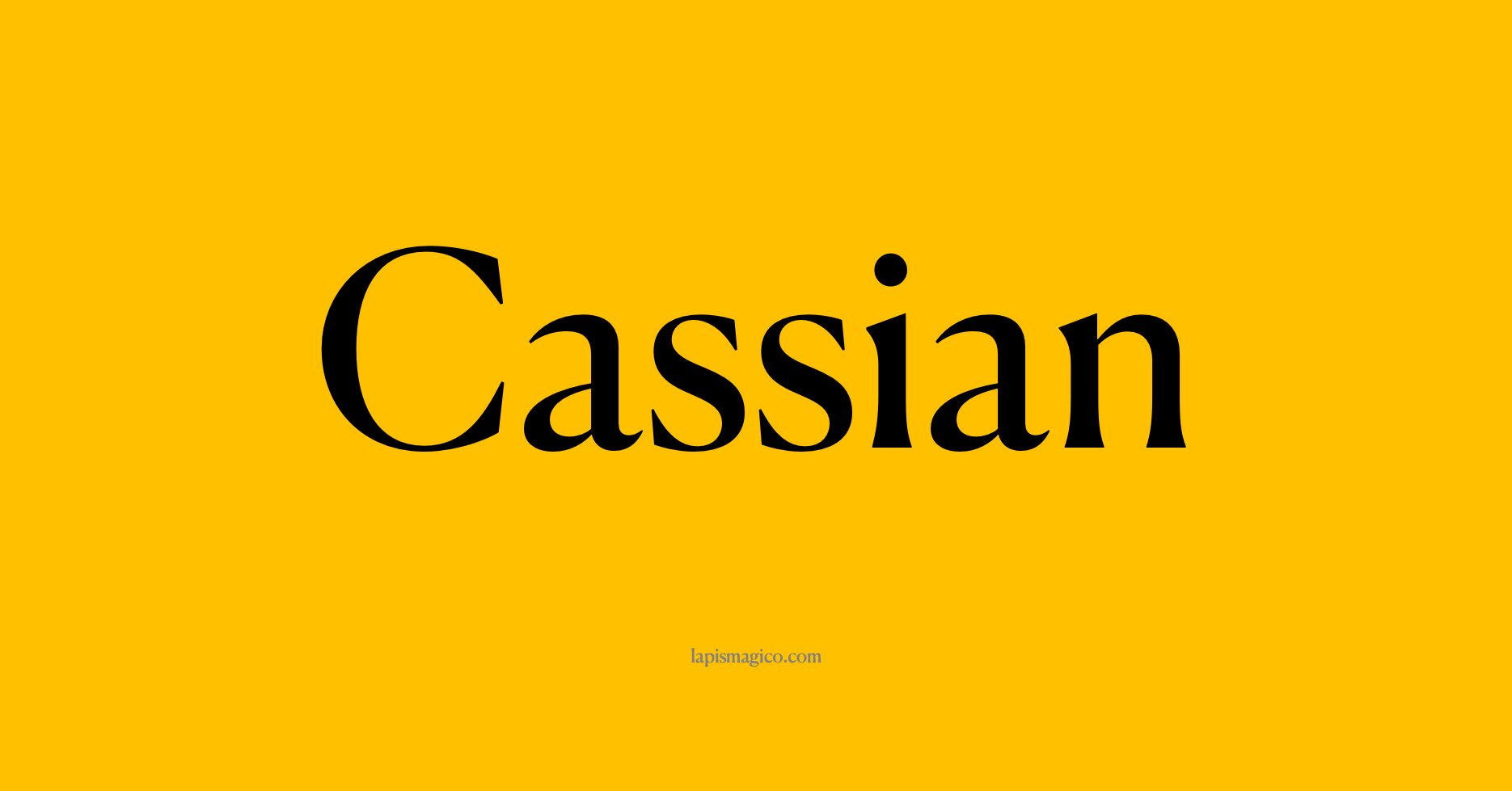 Nome Cassian