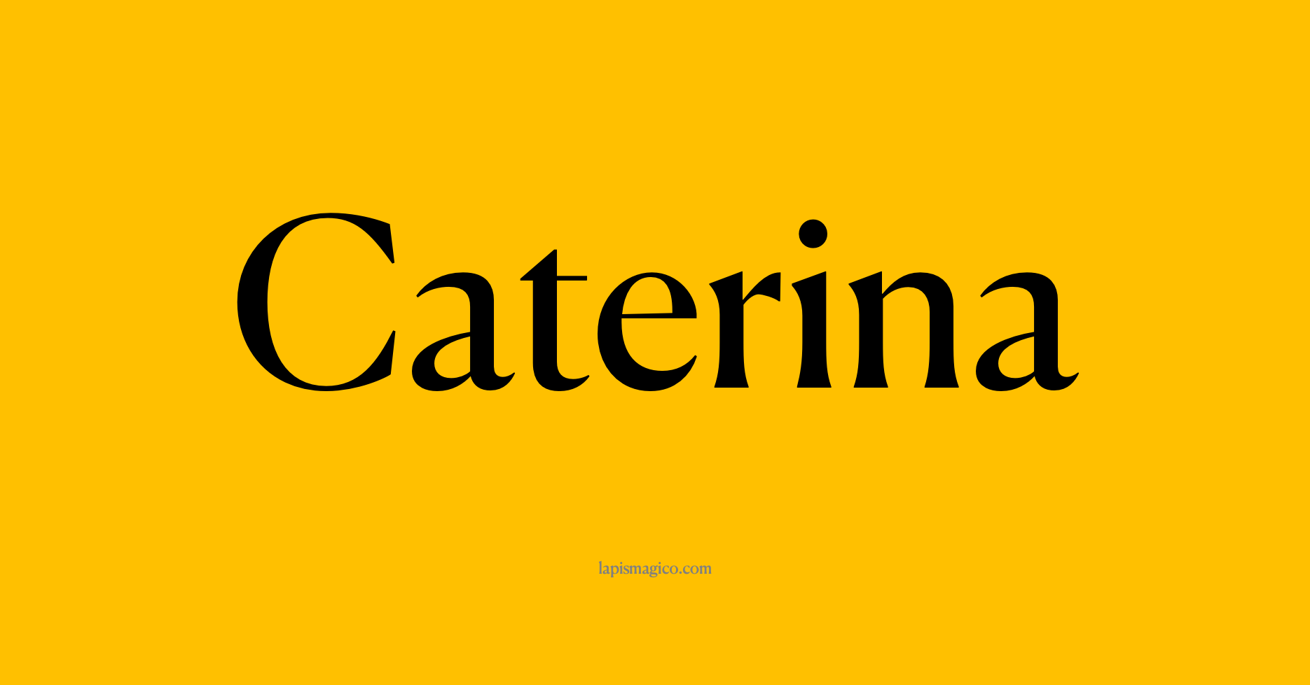 Nome Caterina