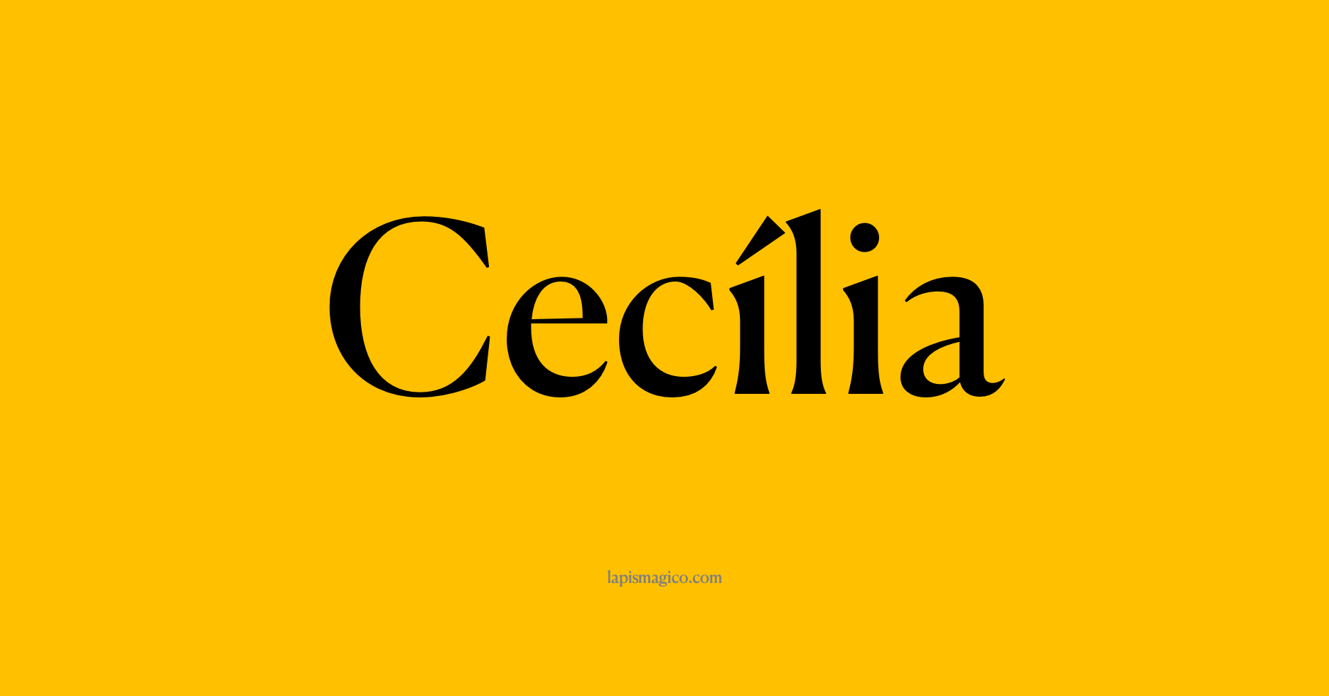 Nome Cecília