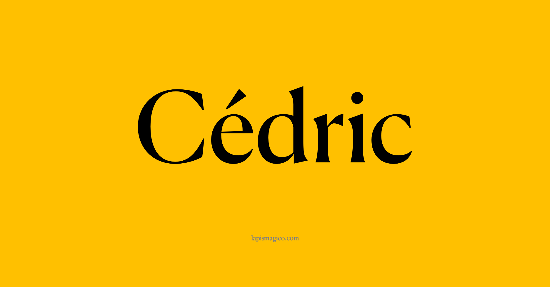 Nome Cédric
