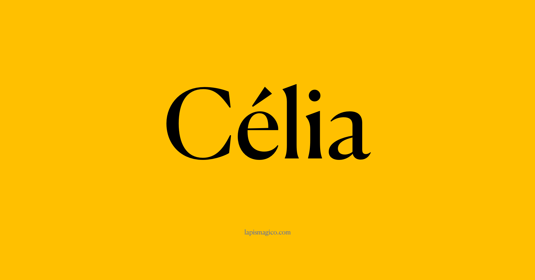 Nome Célia