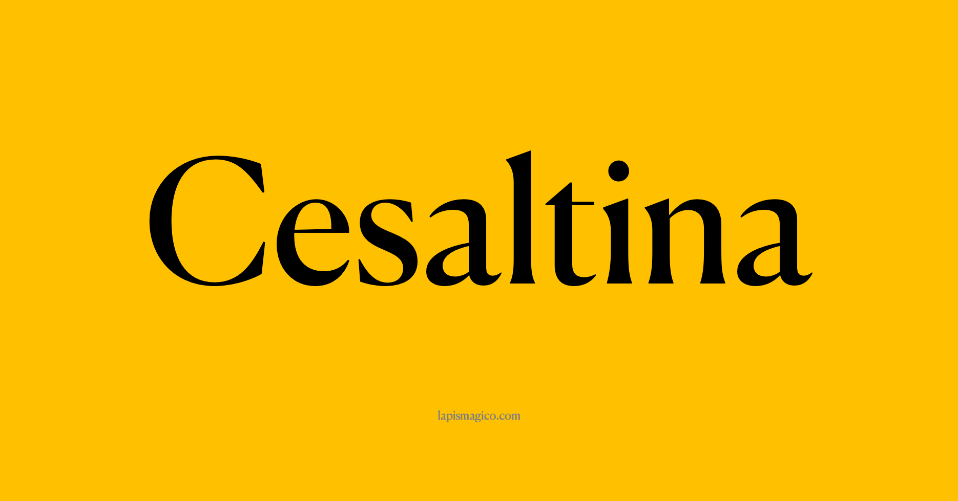 Nome Cesaltina