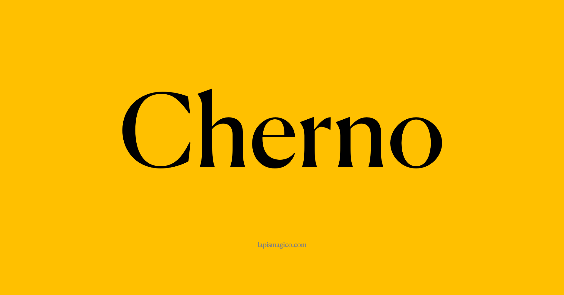Nome Cherno