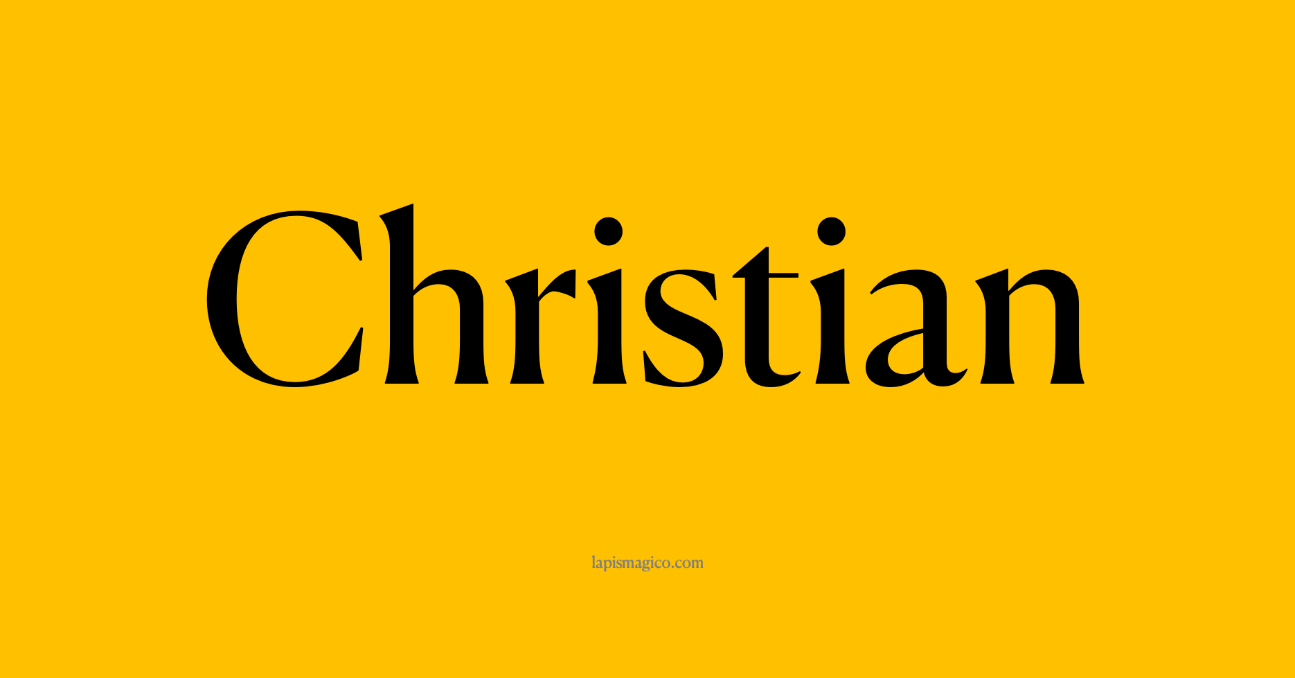Nome Christian
