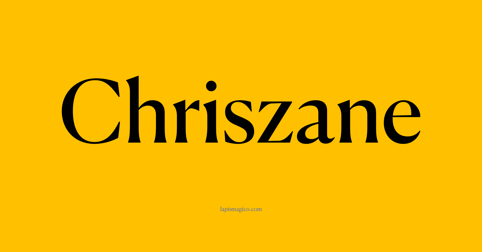 Nome Chriszane